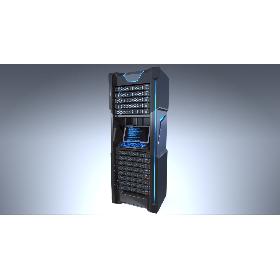 3D Sci-fi Server Rack model